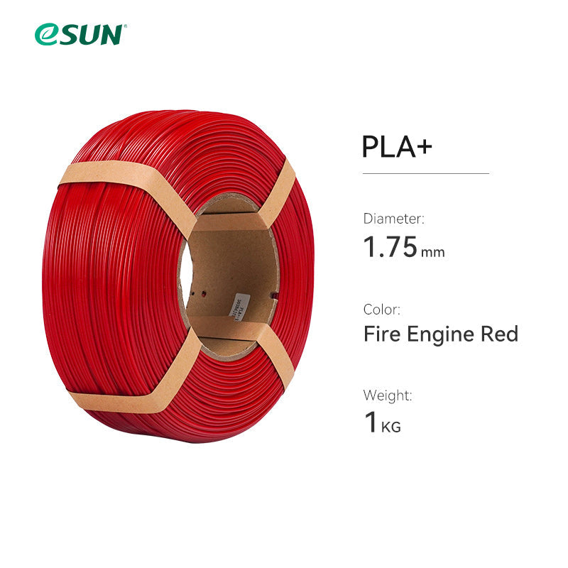 eSun - PLA+ - Rouge Pompier (Fire Engine Red) - 1,75 mm - 1 kg Refill avec RFID TigerTag
