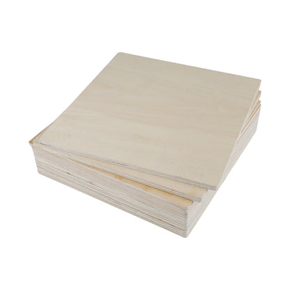 Creality - 10 Plaques de Contreplaqué Mélaminé Tilleul (Basswood Sheets) - 20 x 20 cm - 3 mm