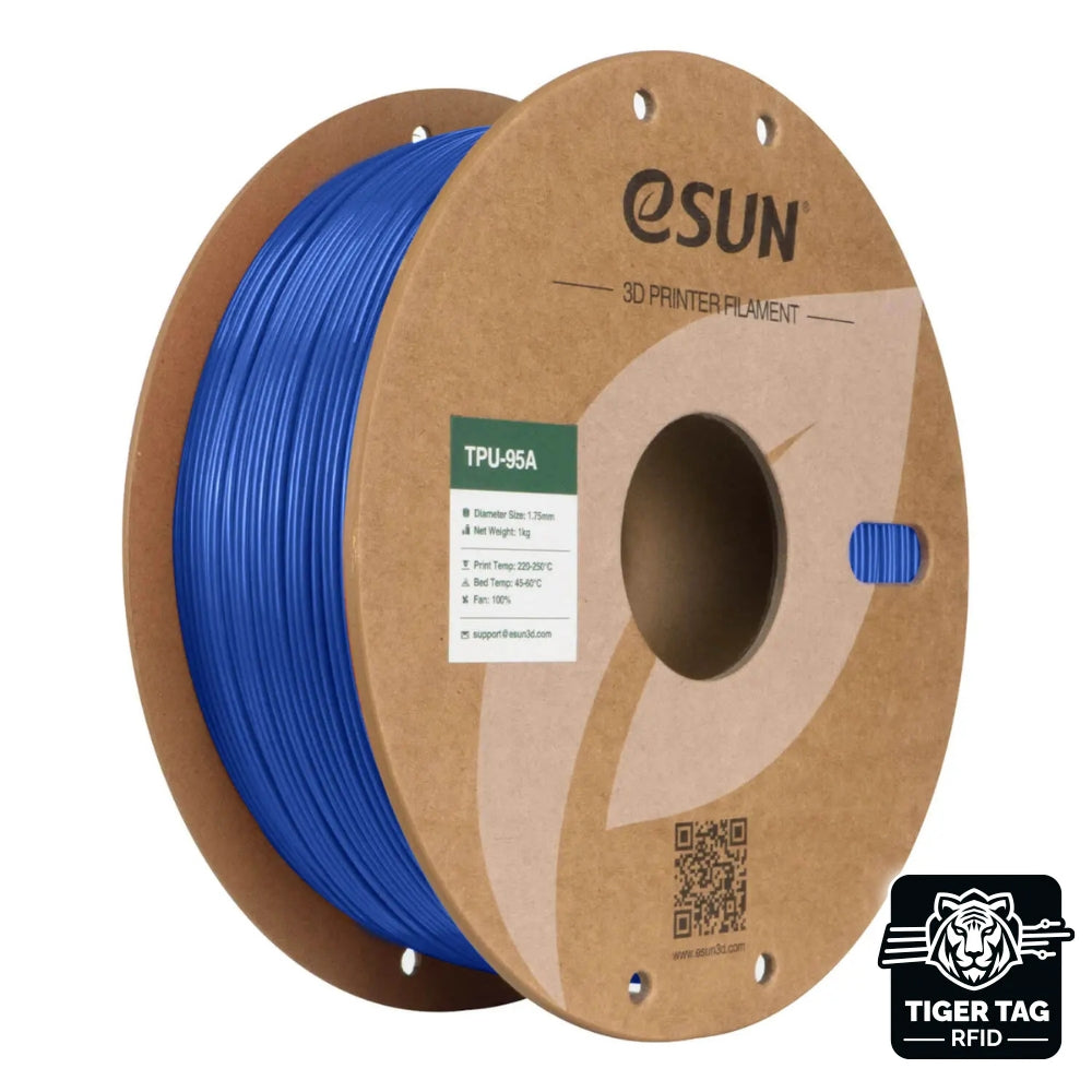 eSun - TPU-95A - Bleu (Blue) - 1,75 mm - 1 kg avec RFID TigerTag