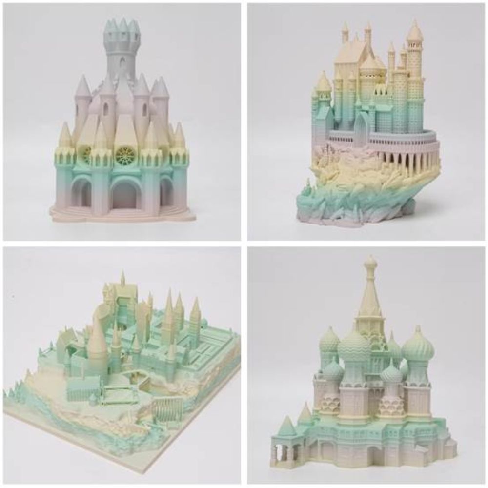 Exemples de print eSun de ePLA Matte Rainbow 