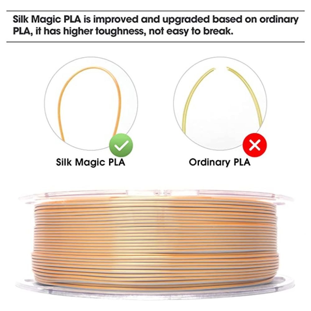 eSun - eSilk-PLA Magic - Or Argent (Gold Silver) 1,75 mm - 1 kg