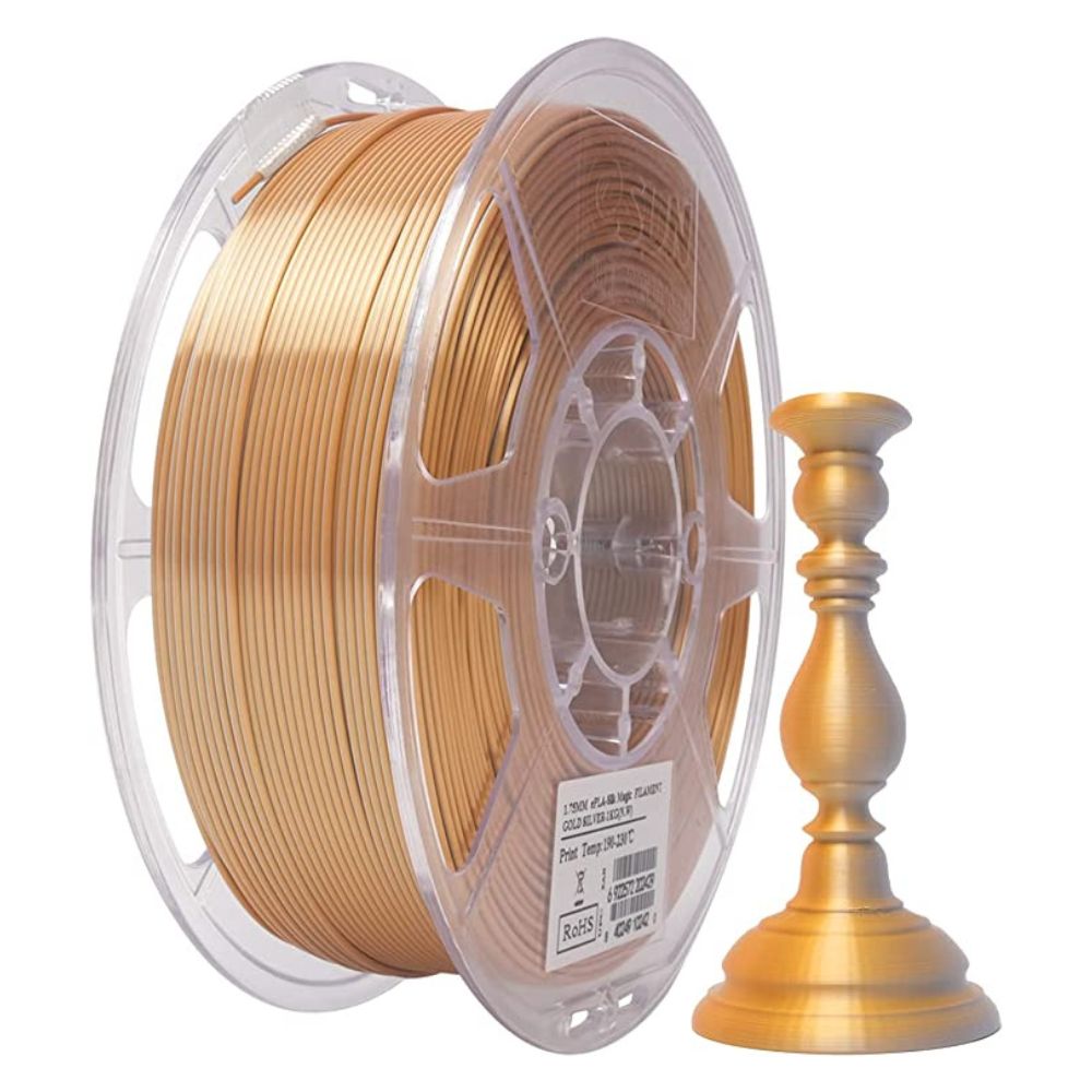 Bobine eSun de eSilk-PLA Magic Gold Silver - 1 kg - Spool plastique et son print