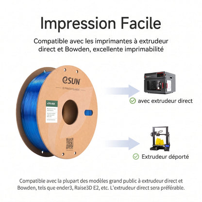 eSun - TPU-95A - Rouge Translucide (Translucent Red) - 1,75 mm - 1 kg avec RFID TigerTag