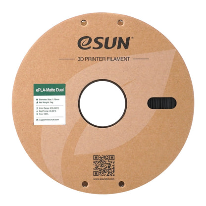 eSun - ePLA Matte - Dual colors - Noir Blanc (Black White) - 1,75 mm - 1 kg