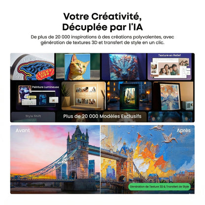 eufyMake - E1 - Imprimante UV Seule Grand Public à Texture 3D