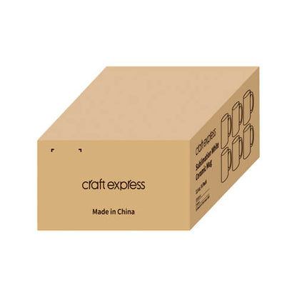 Craft Express - Mug en Céramique - 330 ml - 6 pièces packaging