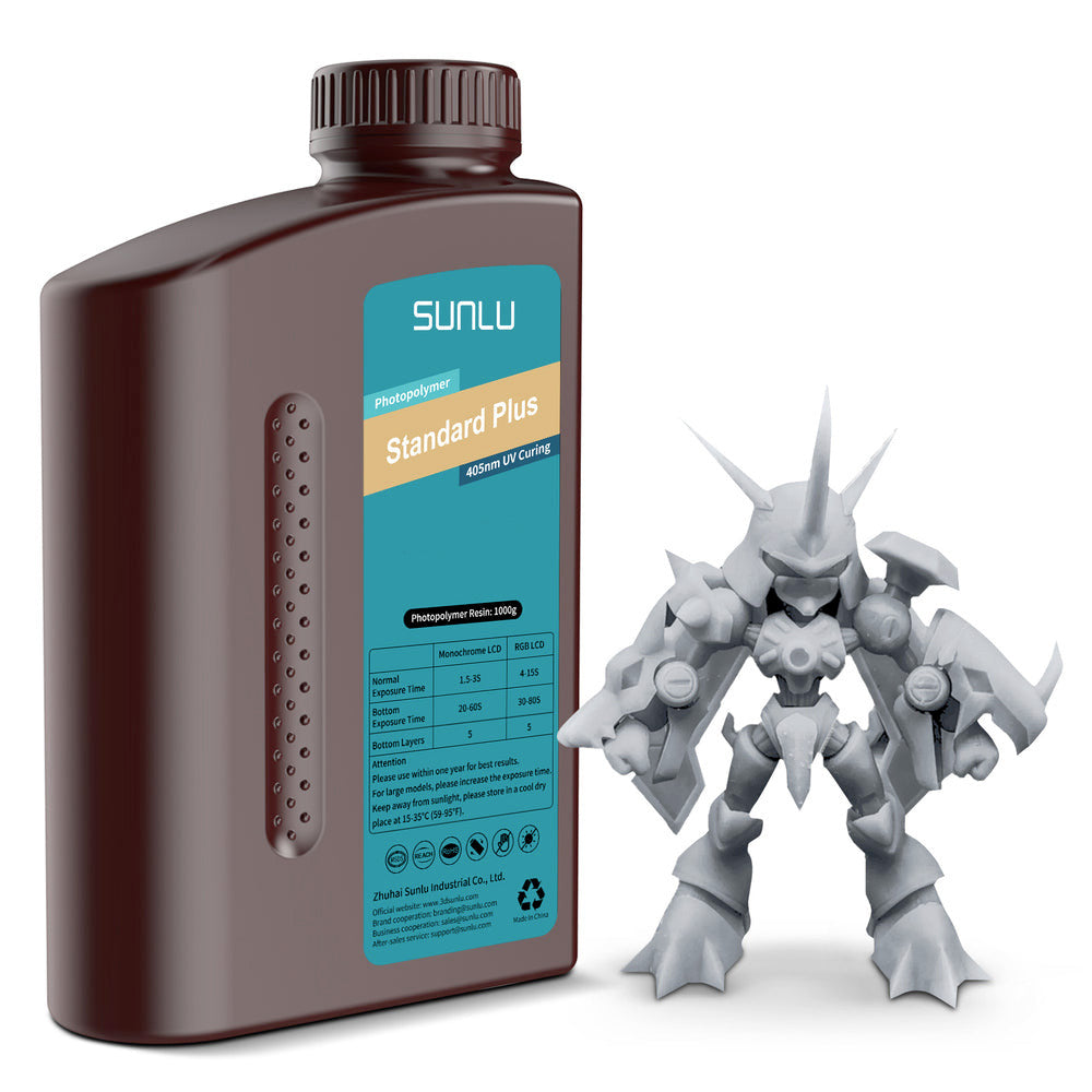 Sunlu - Résine Standard Plus Solid Grey3