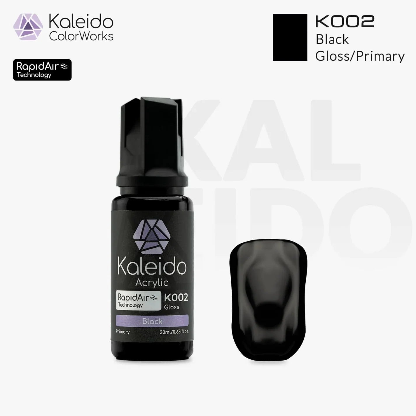 Kaleido ColorWorks - Gloss/Primary - Noir (K002 Black) - 20ml