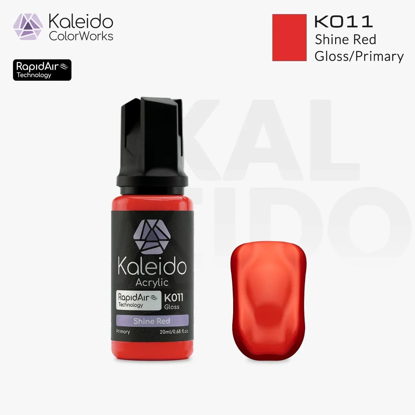 Kaleido ColorWorks - Gloss/Primary - Rouge Brillant (K011 Shine Red) - 20ml