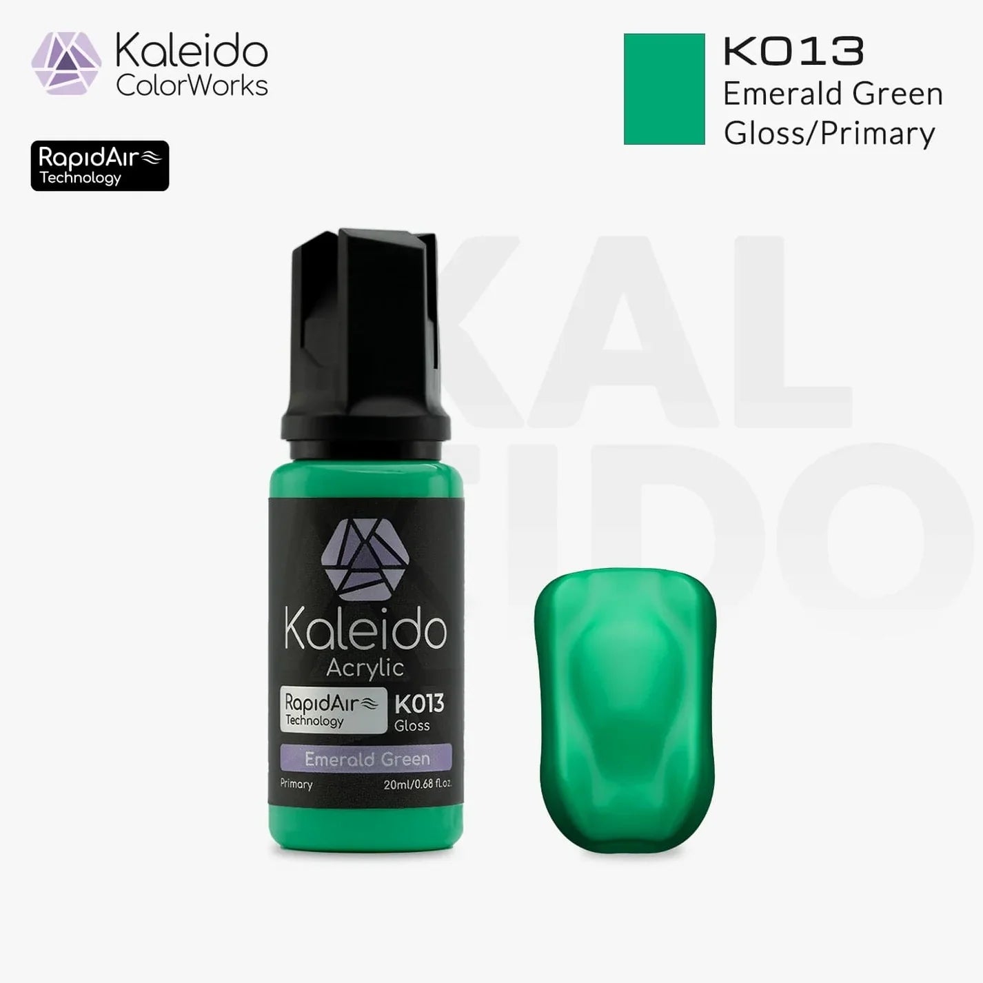 Kaleido ColorWorks - Gloss/Primary - Vert Emeraude (K013 Emerald Green) - 20ml