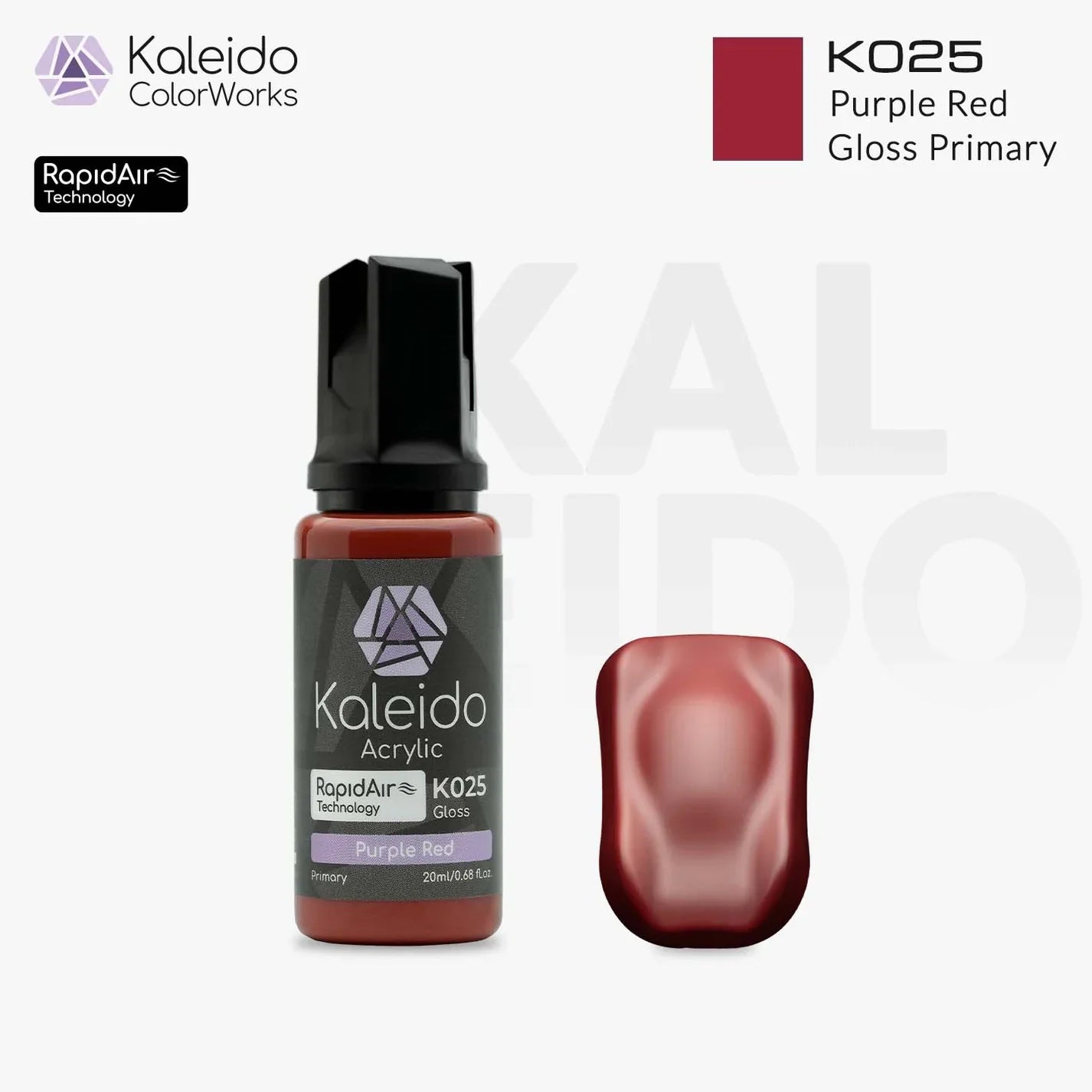 Kaleido ColorWorks - Gloss/Primary - Violet Rouge (K025 Purple Red) - 20ml
