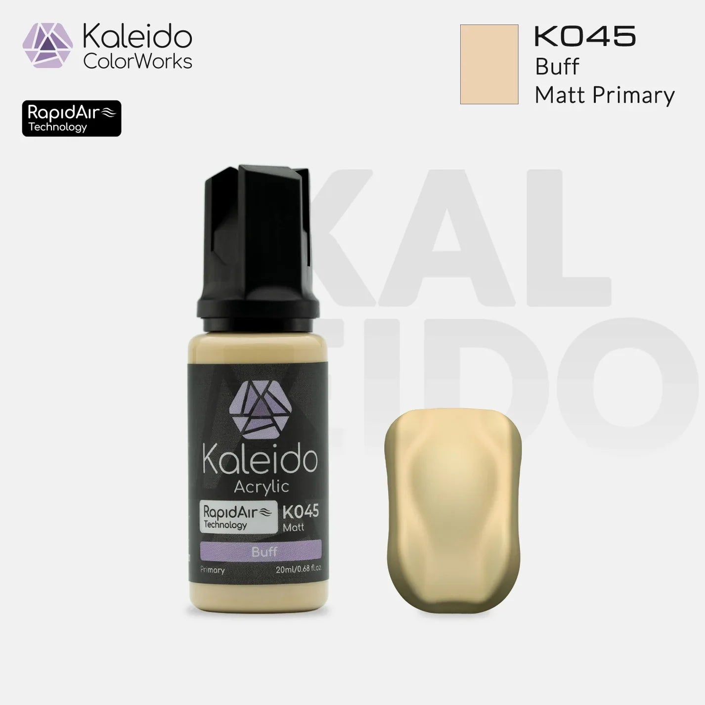 Kaleido ColorWorks - Matt/Primary - Beige Mat (K045 Buff) - 20ml