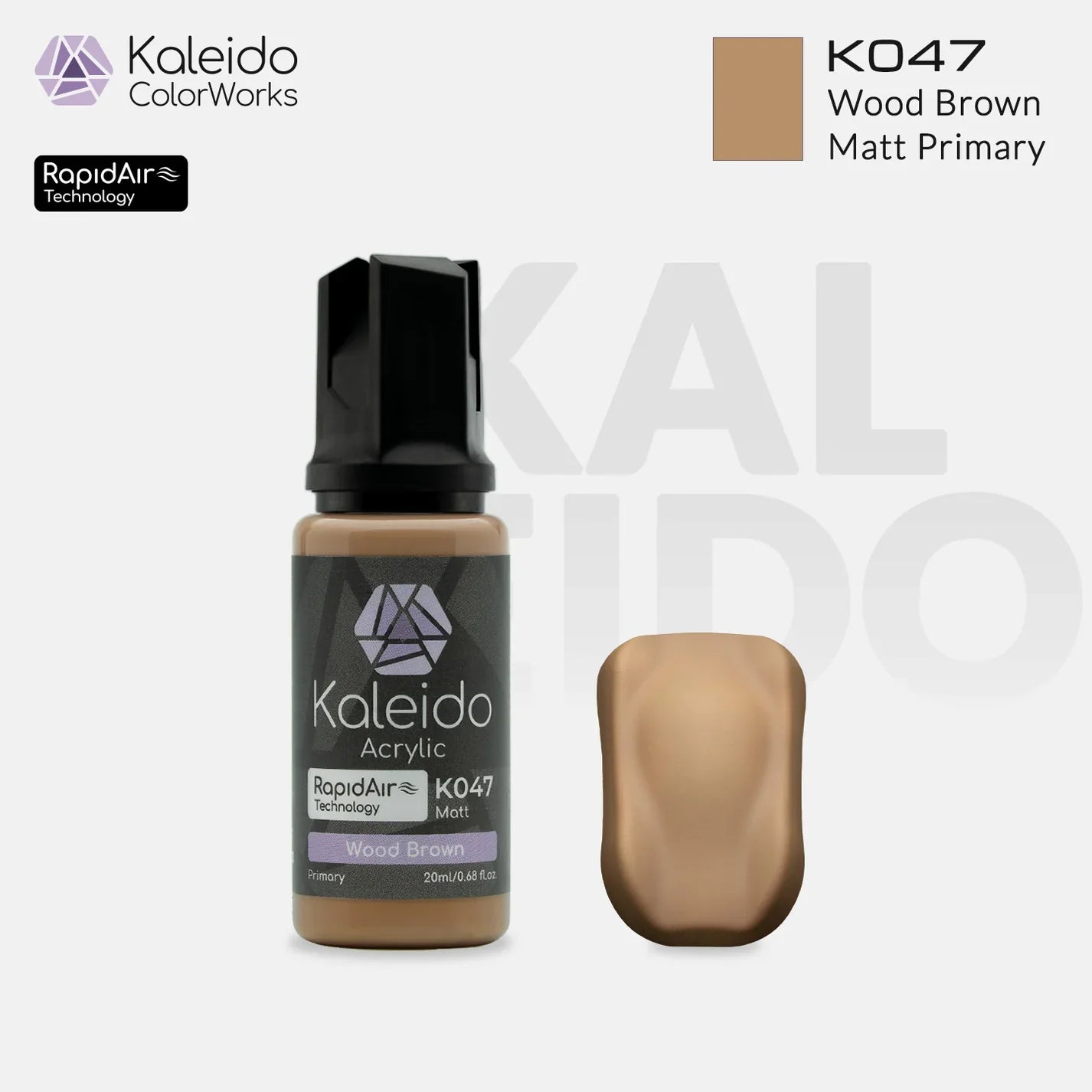 Kaleido ColorWorks - Matt/Primary - Bois Marron Mat (K047 Wood Brown) - 20ml