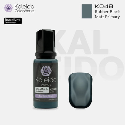 Kaleido ColorWorks - Matt/Primary - Noir Caoutchouc Mat (K048 Rubber Black) - 20ml