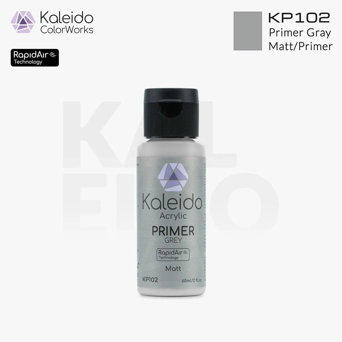 Kaleido ColorWorks - Matt/Primer - Gris Mat (KP102 Primer Gray) - 60ml