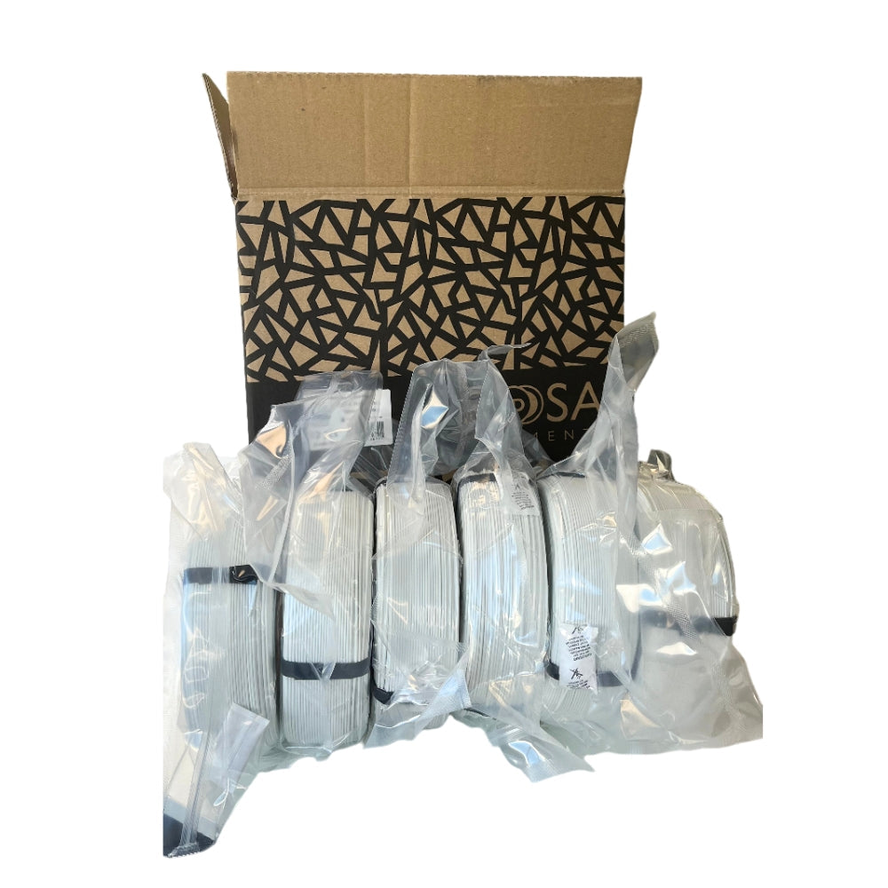 Rosa3D - MegaPack PLA Starter - Blanc Neige (Winter White) - 1,75 mm - 12x1 kg Refill