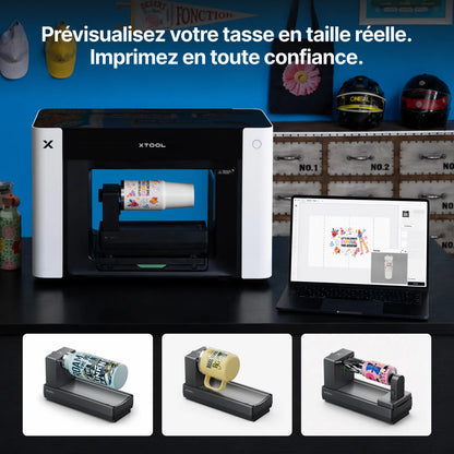 xTool - O1 Omni Printer Standard - Double Tête DT + UV (UV&DTG Printer) - Imprimante UV 4-en-1