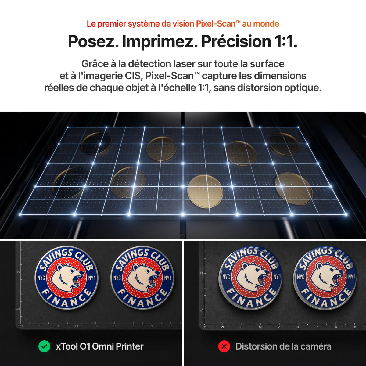 xTool - O1 Omni Printer Standard - Double Tête UV (Dual UV) - Imprimante UV 4-en-1
