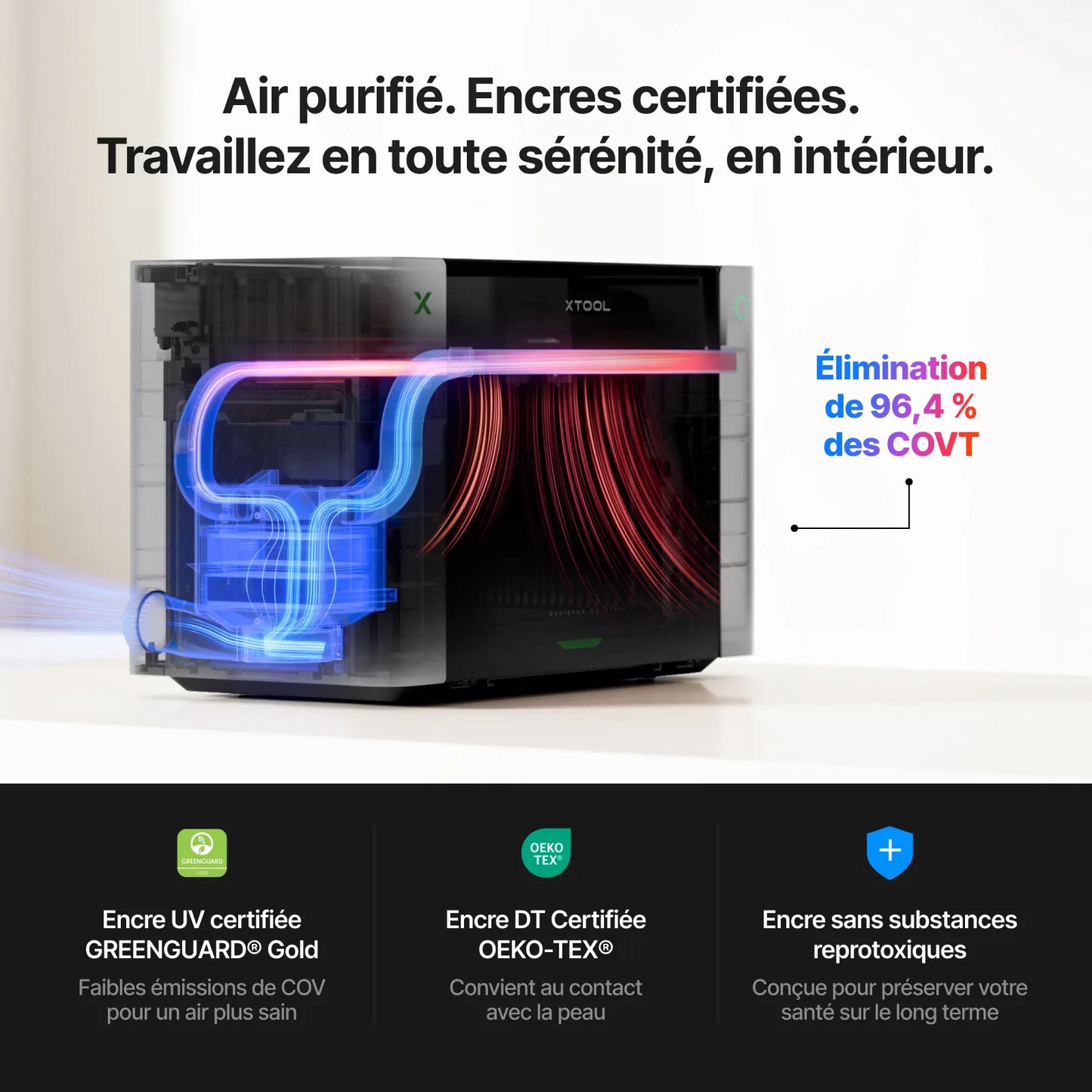 xTool - O1 Omni Printer Standard - Double Tête DT + UV (UV&DTG Printer) - Imprimante UV 4-en-1