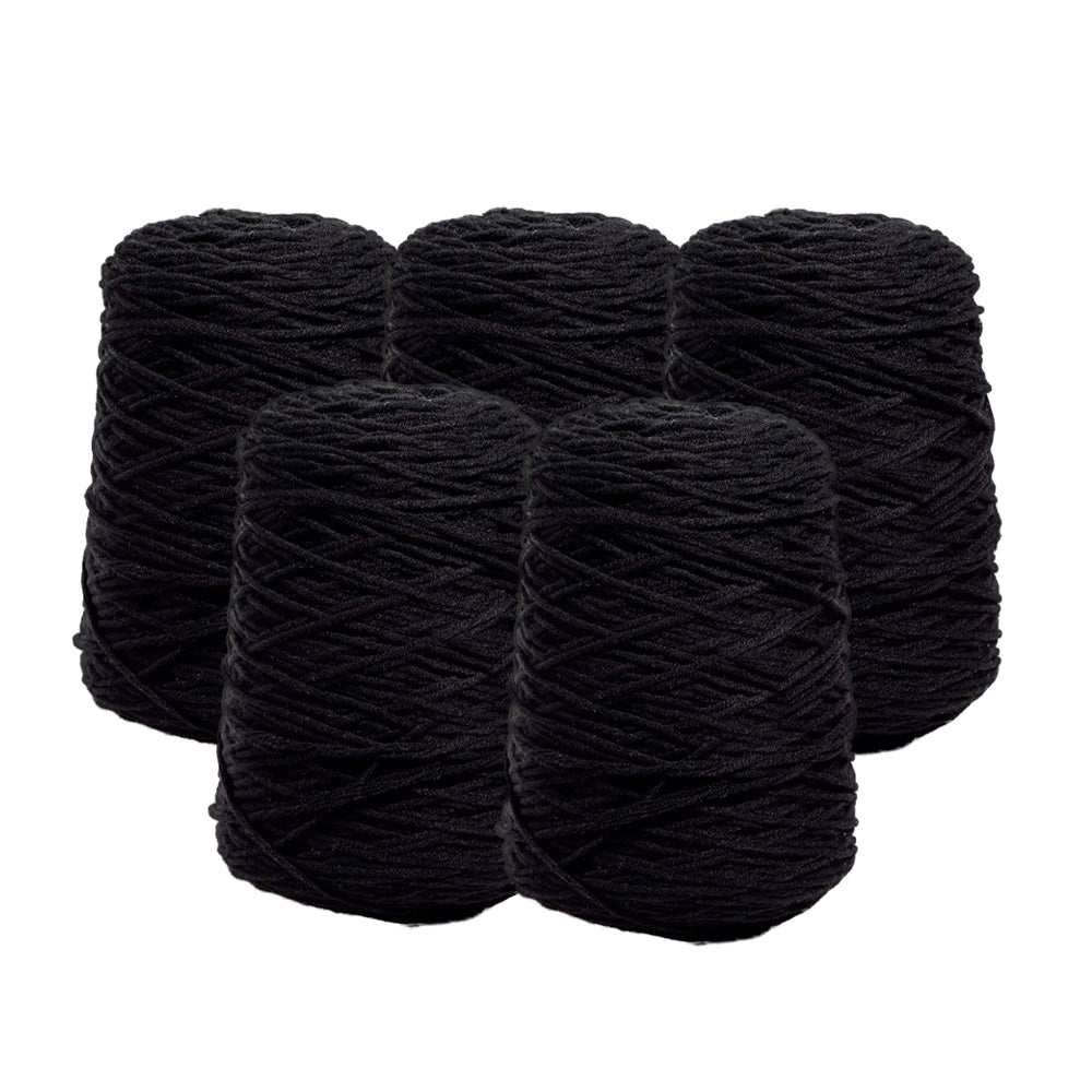 MissKraft - Tufting - Pack Recharge 5 Pelotes - Noir