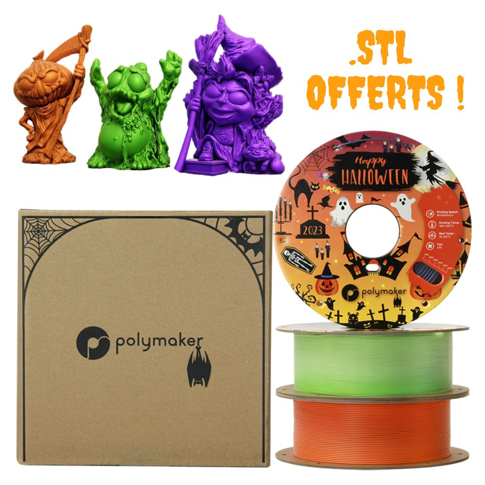 Polymaker - Pack Halloween Édition Limitée + fichiers .stl Offerts