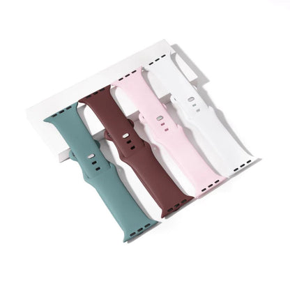xTool - 4 Bracelets Apple Watch - Blanc/Rose/Vert/Rouge Vin - 38/40/41 mm