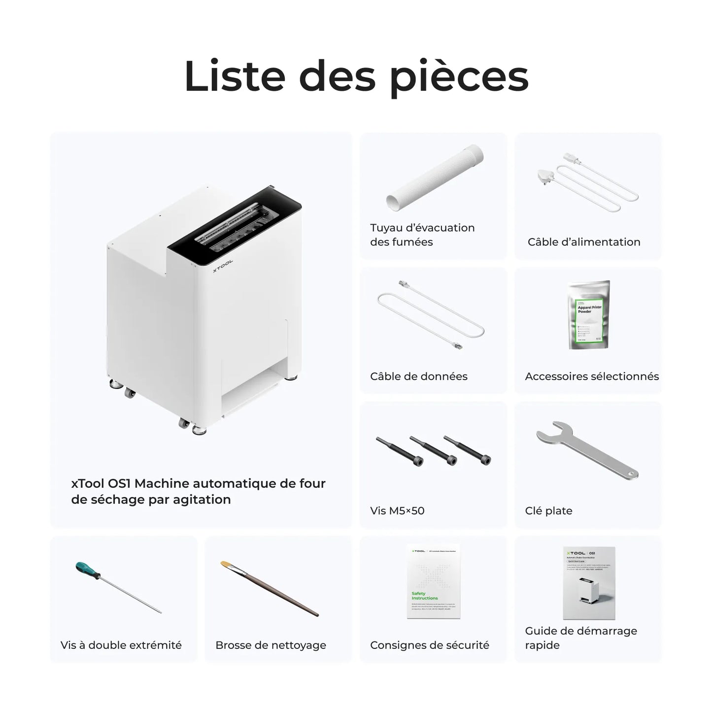 xTool - OS1 Four de séchage DTF par agitation automatique