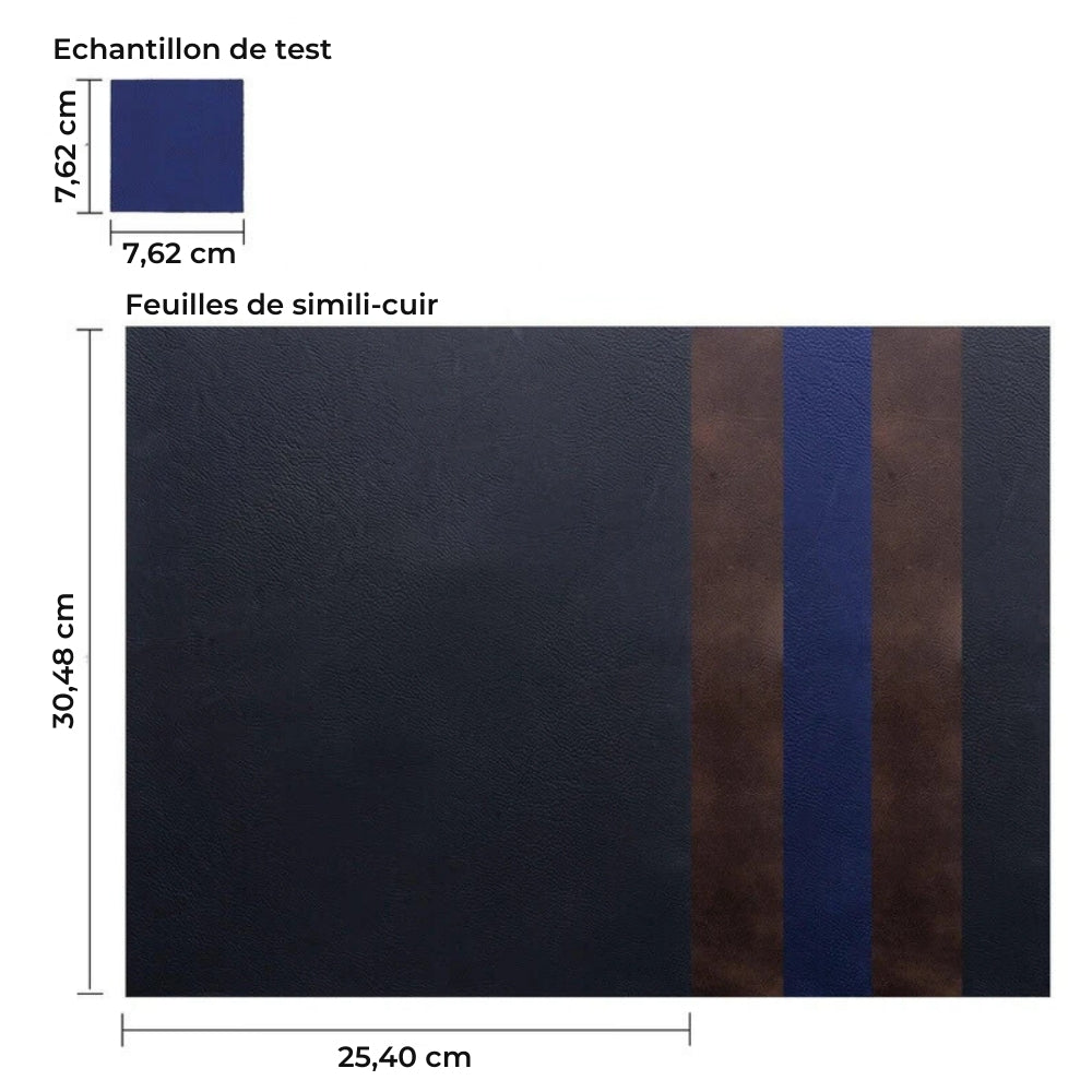xTool - 5 Feuilles de simili-cuir laserable - 30 x 25 cm