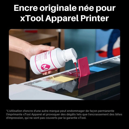 xTool - Encre DTF pour Apparel Printer - Blanc - 500 ml