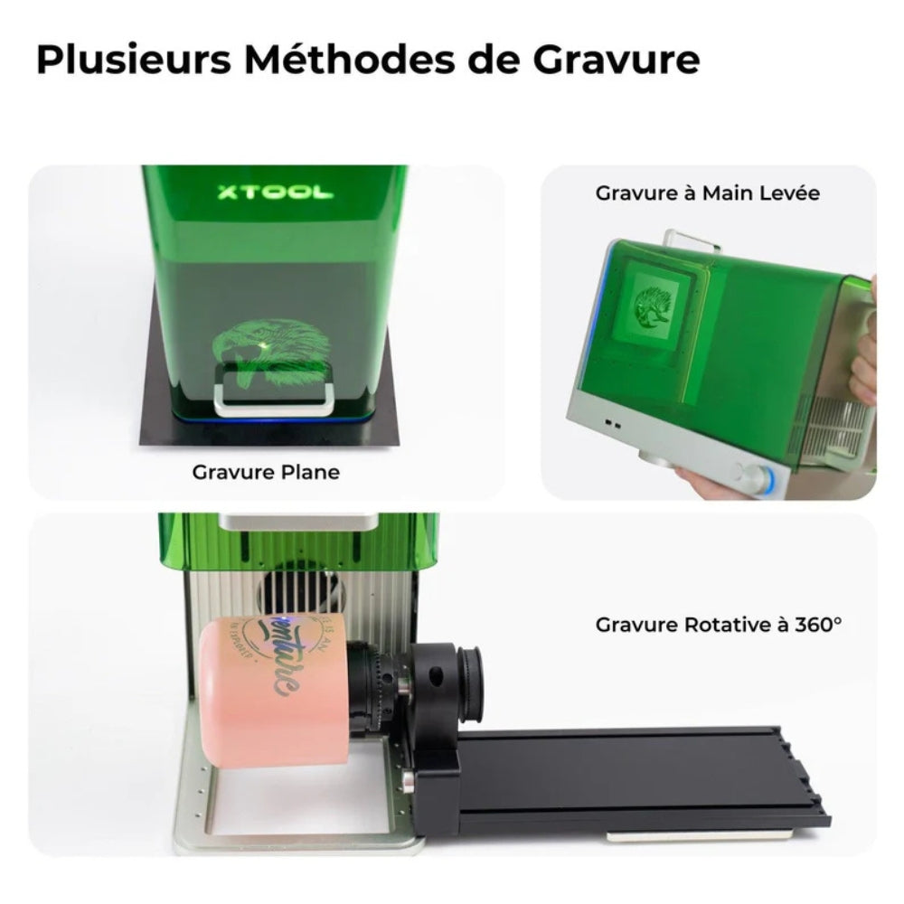 xTool - F1 - Graveur Laser portable IR 2W et Diode  10W - Classe IV