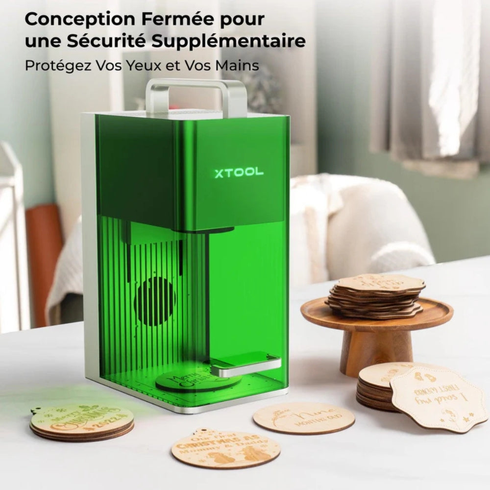 xTool - F1 - Graveur Laser portable IR 2W et Diode  10W - Classe IV