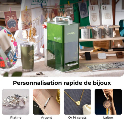 xTool - F1 - Graveur Laser portable IR 2W et Diode  10W - Classe IV