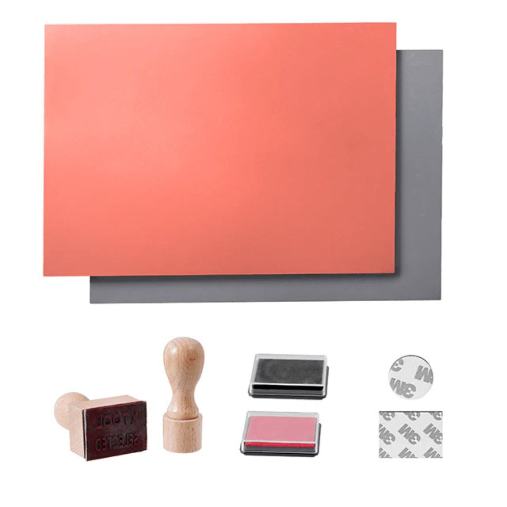 xTool - Kit de tampons en caoutchouc pour gravure laser