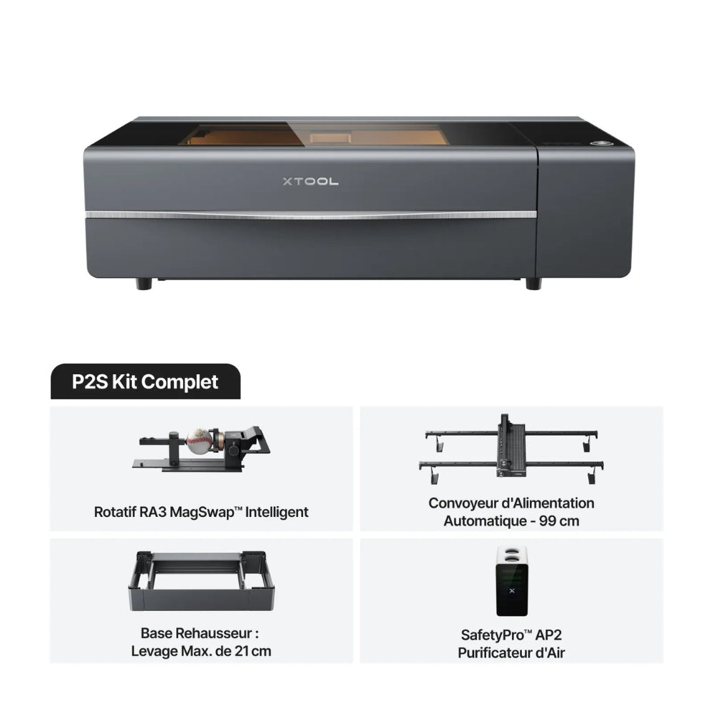 xTool - P2S 55W - Classe IV - Kit Complet