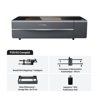 xTool - P2S 55W - Classe IV - Kit Complet
