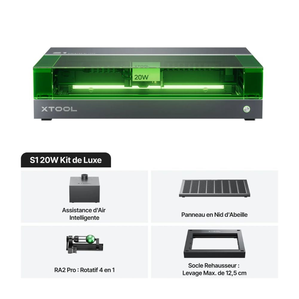 xTool - S1 20W - Kit  de Luxe (Copie)