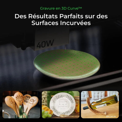 xTool - Pack Basic S1 - Découpe et Graveur Laser - Noir - 20W