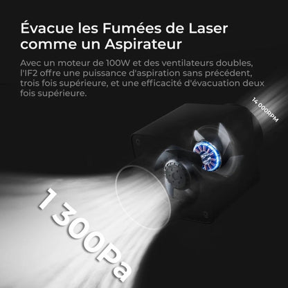 xTool - Série P/S/M/F/D - SafetyPro™ IF2 - Ventilateur de Conduits
