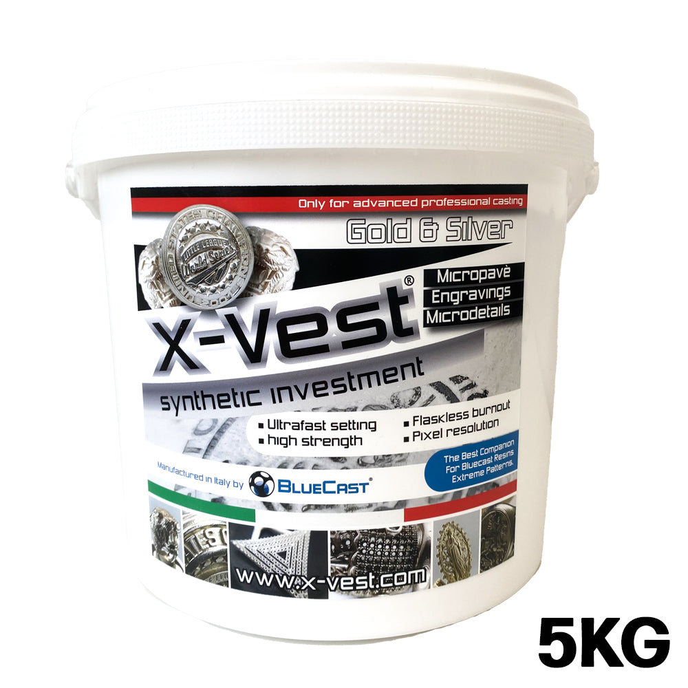BlueCast - X-VEST Revêtement Synthétique pour Coulée Directe (Synthetic investment)  - 5 kg